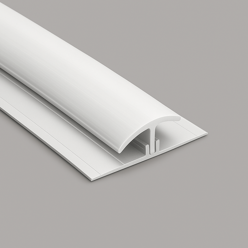 White Satin Hygienic Wall Cladding 2-Part Joiner – 3.05m image